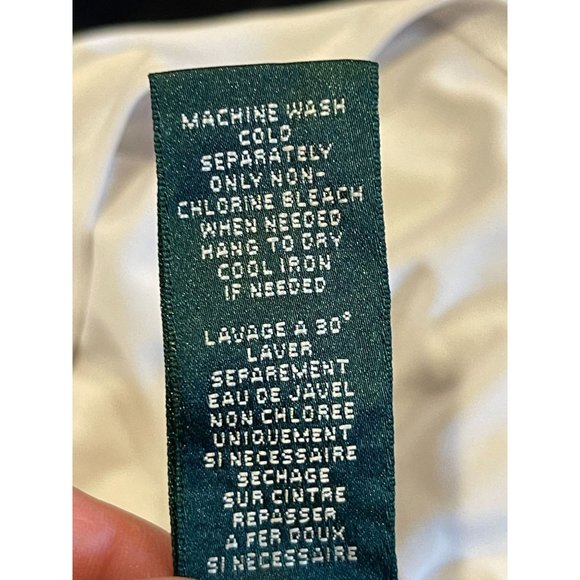 Lauren Ralph Lauren Women Colorblock Bodycon Dress Side Ruched Black White SZ 10 - Picture 10 of 11